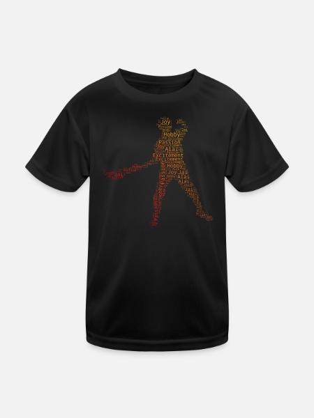 Pelota vasca Men Pelota Basque Pelota Jai Alai - Kids Functional T-Shirt - black - Front