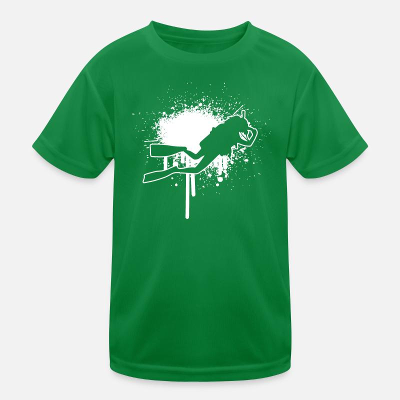 Tauchen Free Dive Diver Plongée sous-marine Plongée T-shirt sport Enfant