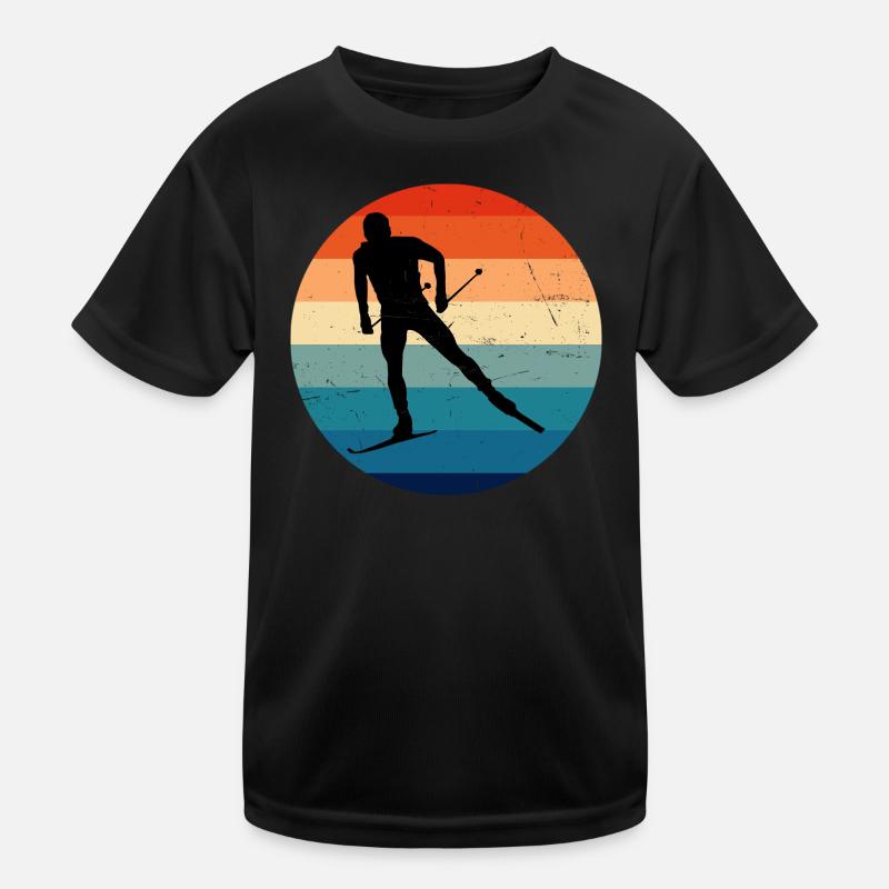 Langlauf Skating Langlauf Langlauf Skate Langlauf Kinder Funktions-T-Shirt