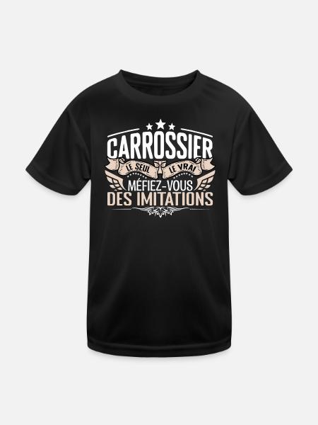 Carrossier le seul Carrossier le vrai Carrossier - T-shirt sport Enfant - noir - Devant