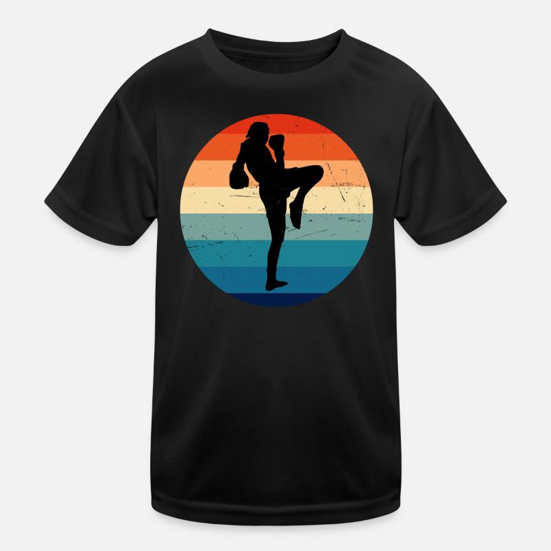 Boxeur Thaï Femmes Muay Thai Boxe Thaï Thaï Thaï T-shirt sport Enfant