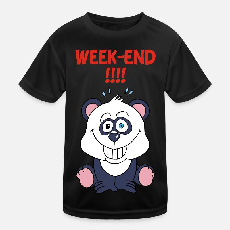 Panda on weekends Kids Functional T-Shirt