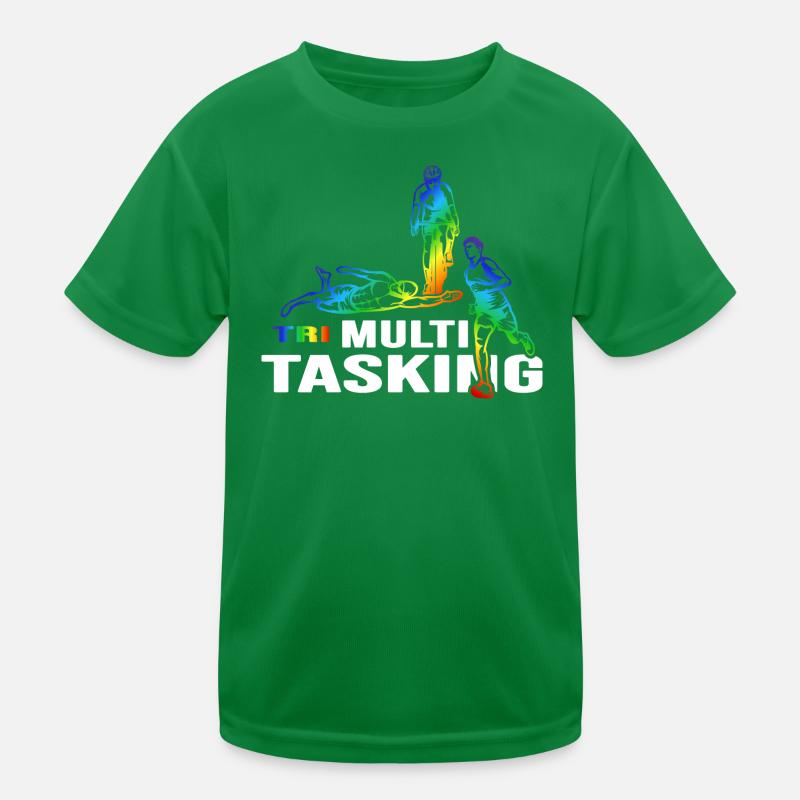 Triathlon multitâche triathlète « natation-vélo-course » T-shirt sport Enfant