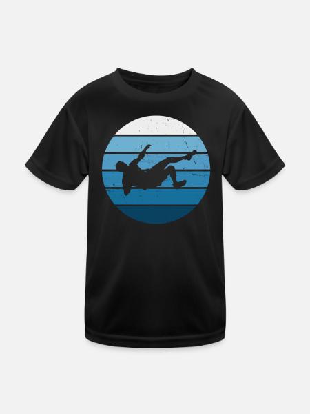 Grimpeur Hommes Escalade de bloc Escalade de bloc - T-shirt sport Enfant - noir - Devant