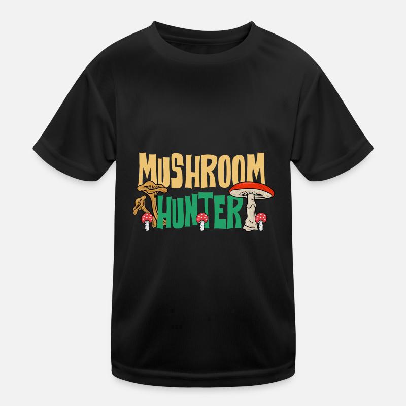 Mushroom Hunter Gemüse-Shiitake Fan Kinder Funktions-T-Shirt