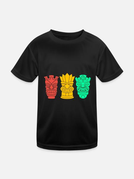 Maui Hawaii Hawaiian - Kinder Funktions-T-Shirt - Schwarz - Vorne