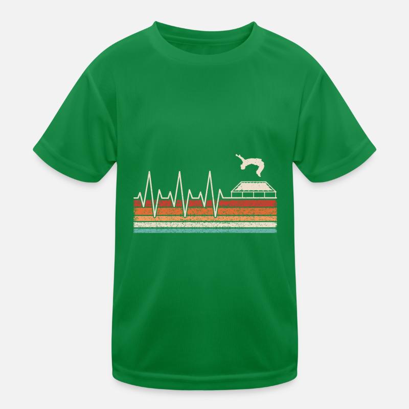 Trampoline Heartbeat Kids Functional T-Shirt