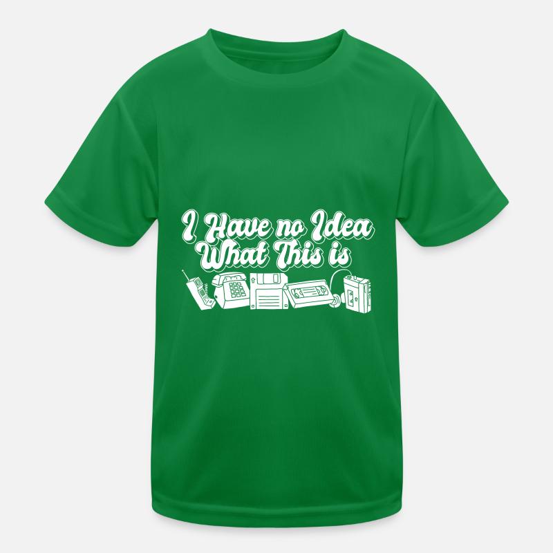 Funny 70s 80s Throwback I Have No Idea What This Kids Functional T-Shirt