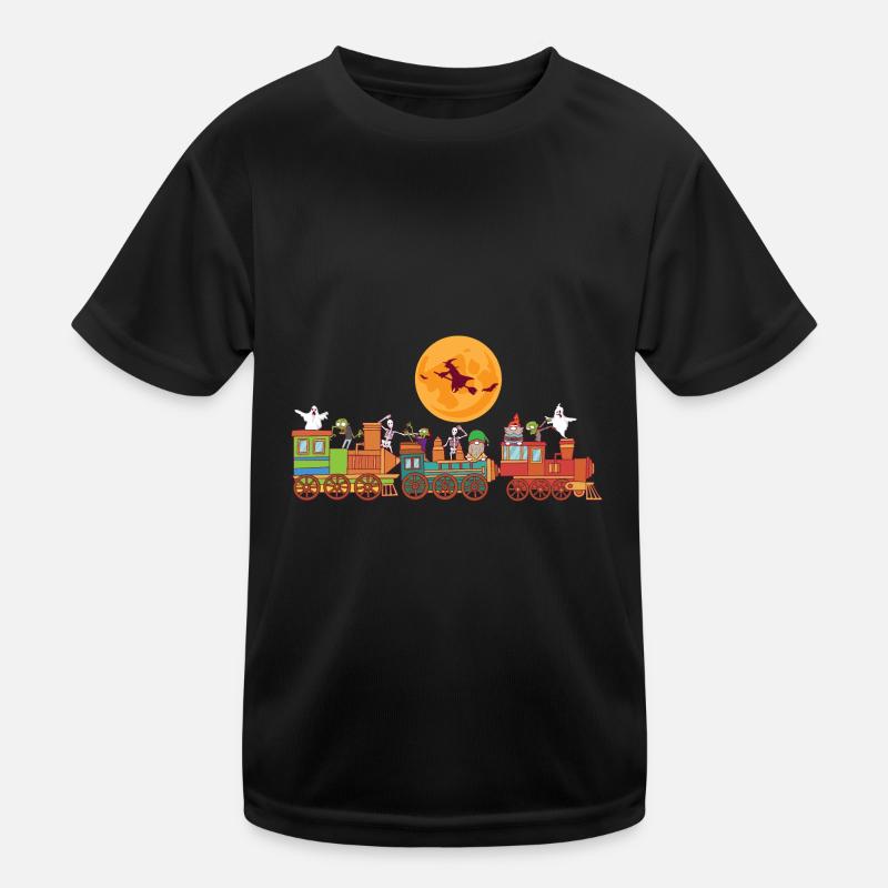 Joyeux Halloween Ghost Train Gnomes Spooky Gnomes Zombie T-shirt sport Enfant