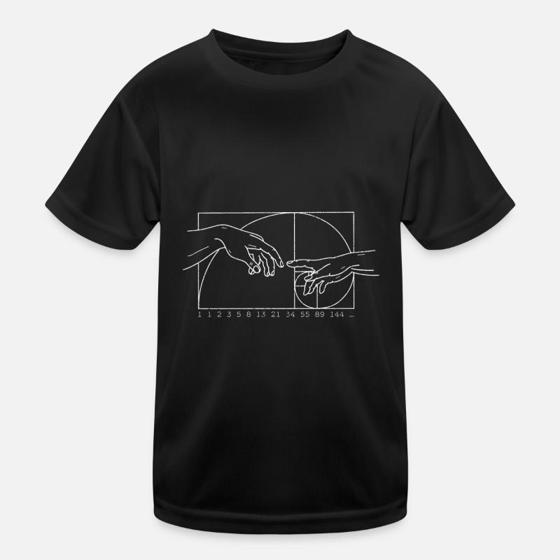 Math Art Géométrie Fibonacci Spirale T-shirt sport Enfant