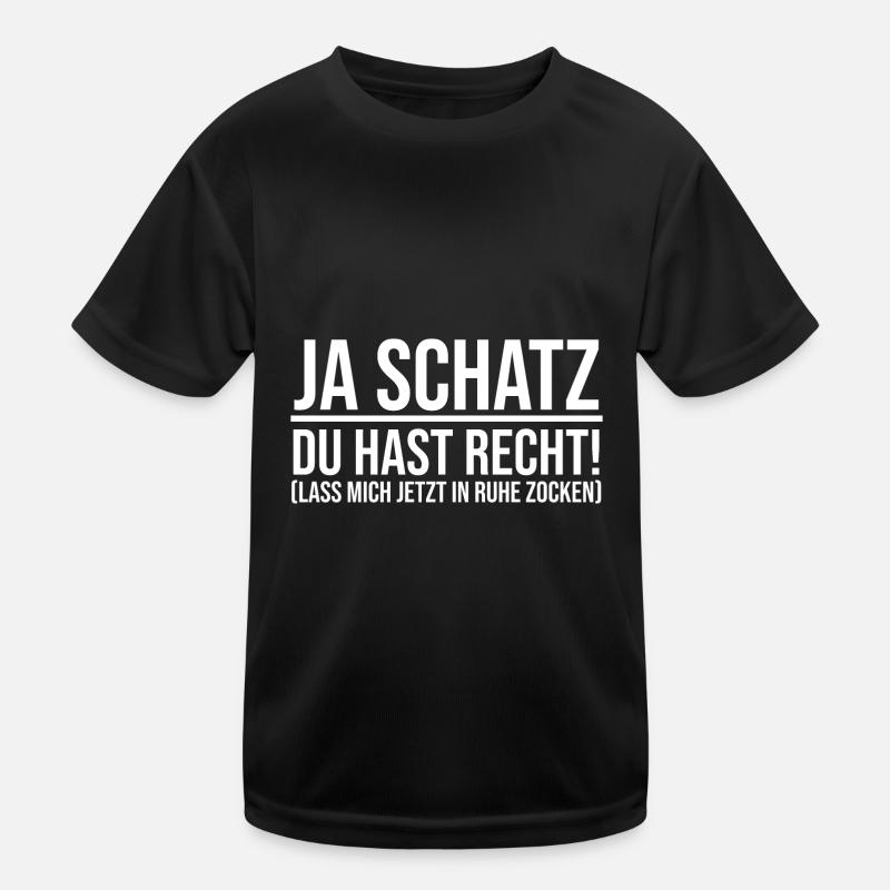 Zocker Zocken Gamer Kinder Funktions-T-Shirt