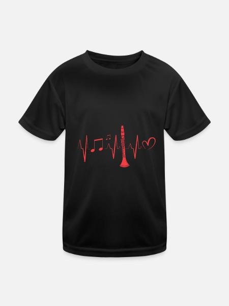 Clarinette - T-shirt sport Enfant - noir - Devant