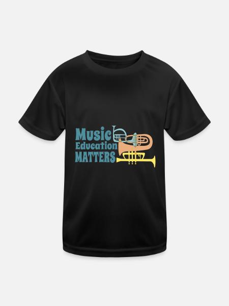 Music Education Matters Music Teacher - Kinder Funktions-T-Shirt - Schwarz