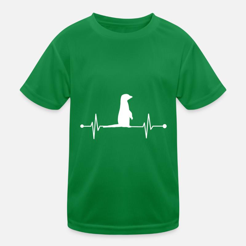 Erdmännchen Herzschlag Kinder Funktions-T-Shirt