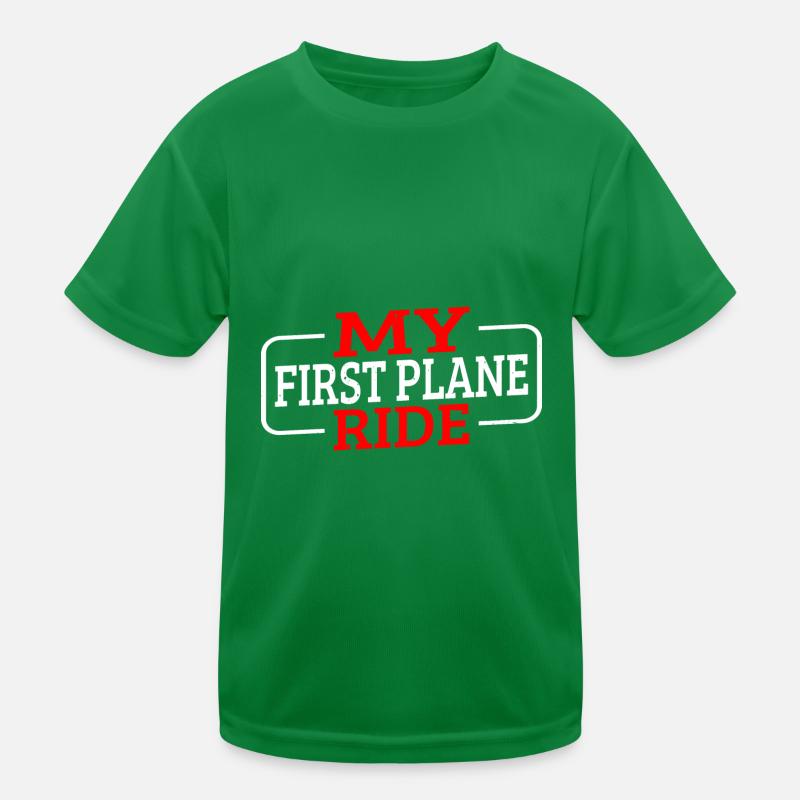 My First Plane Ride 52 Kinder Funktions-T-Shirt