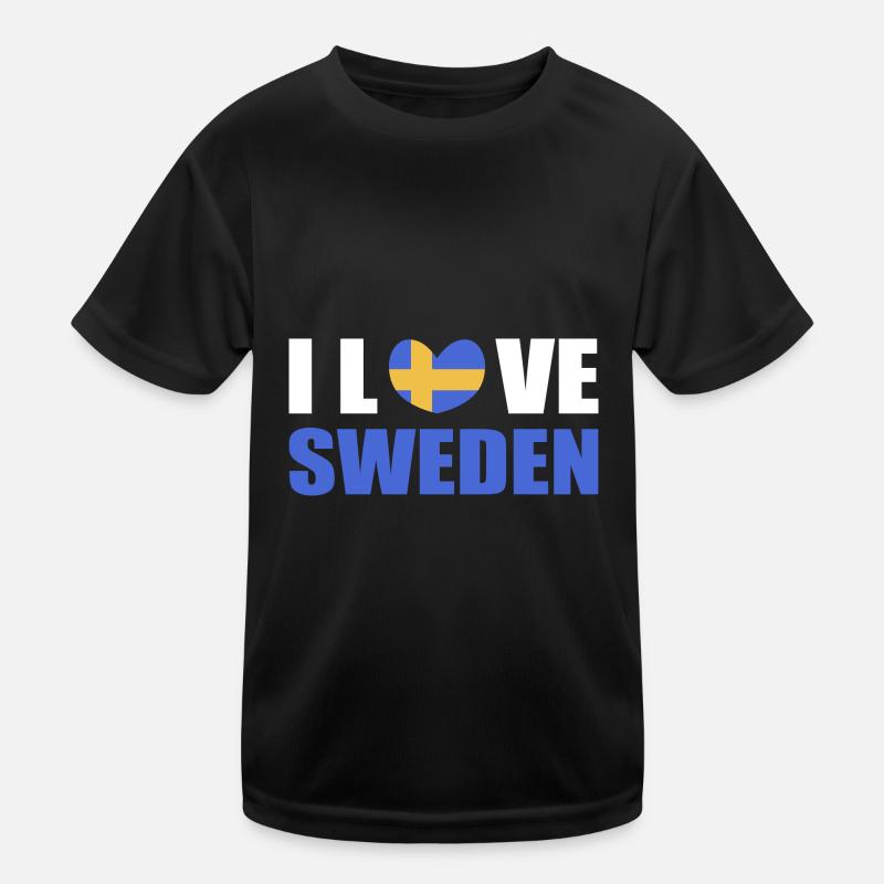 Suède Suédois T-shirt sport Enfant