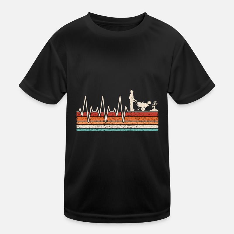 Gärtner Herzschlag Kinder Funktions-T-Shirt
