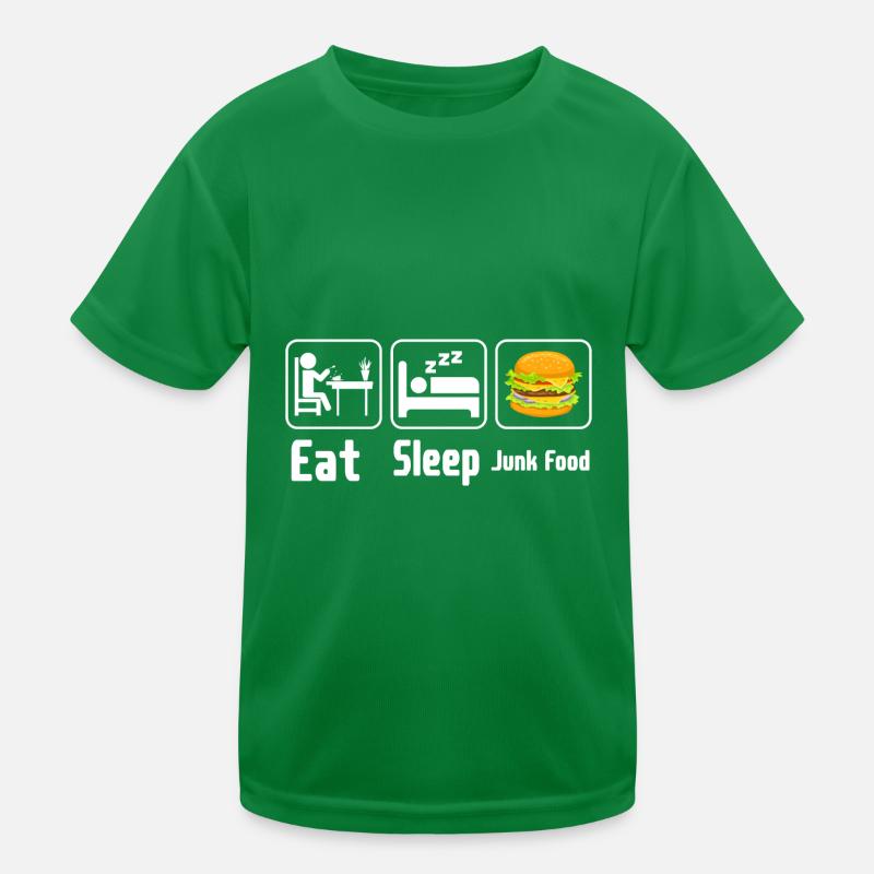 Mangez de la malbouffe de sommeil T-shirt sport Enfant