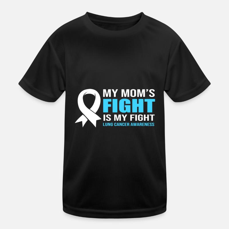 Lung Cancer Survivor Lung Mom Mom Kids Functional T-Shirt