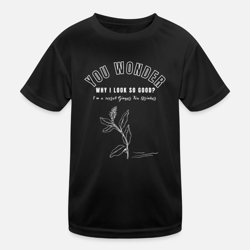 I'M A SECRET GINGER TEA DRINKER Ingwertee Ingwer Kids Functional T-Shirt