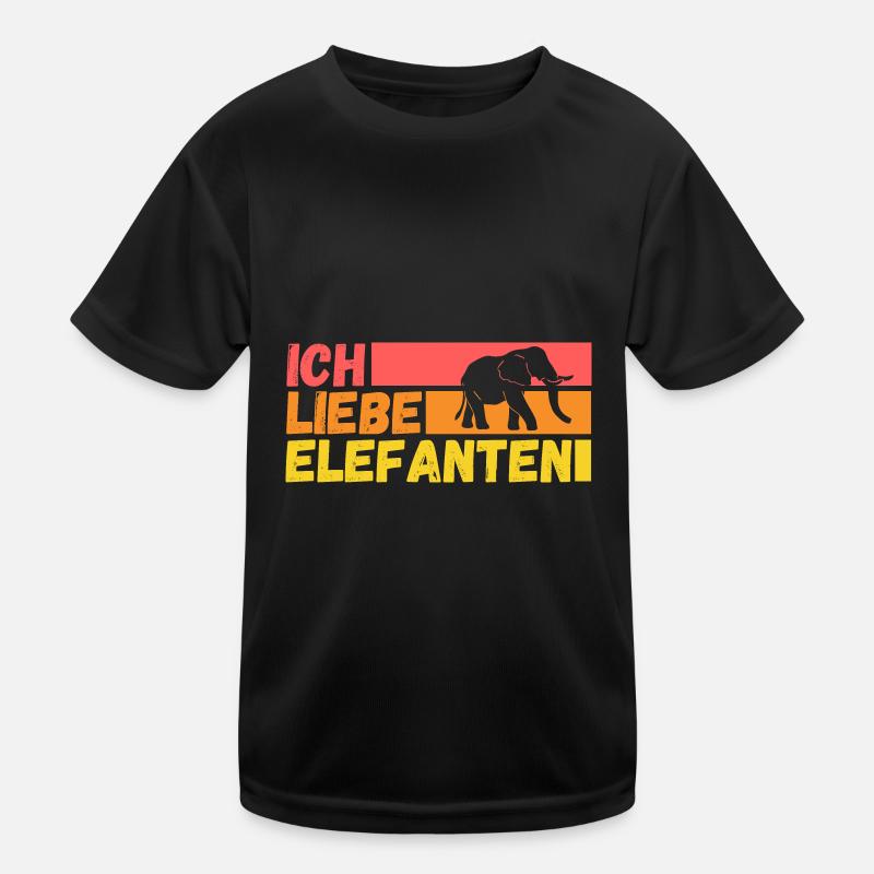 Elefant Elefanten Kinder Funktions-T-Shirt