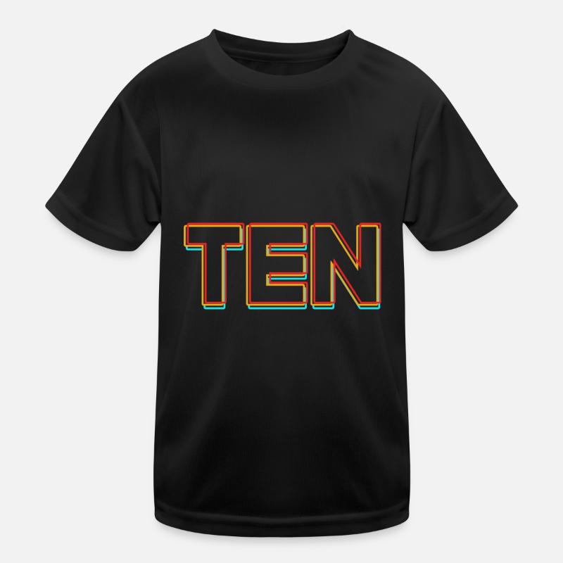 33e anniversaire Dix année de naissance Date de naissance Date de naissance T-shirt sport Enfant