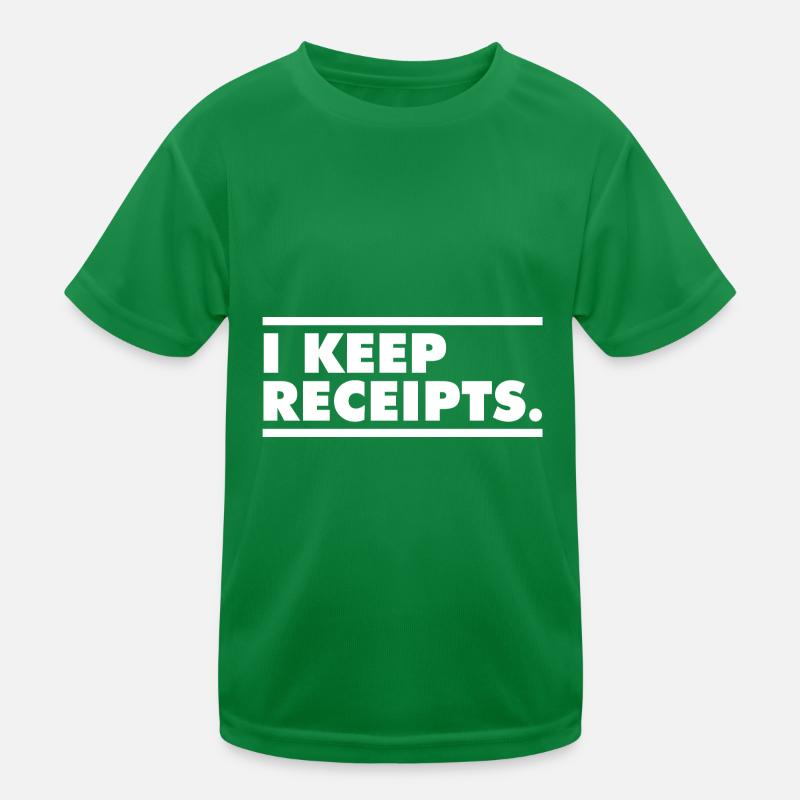 I Keep Receipts Meme Funny Liar Catchphrase Kids Functional T-Shirt