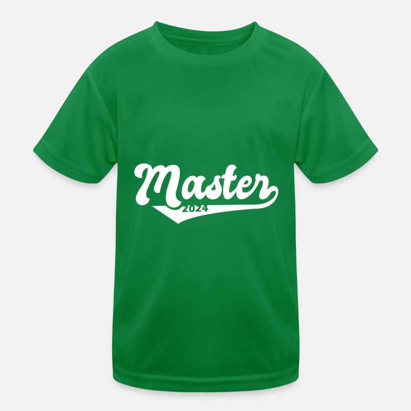 Master 2024 Masterabschluss Sponsion Graduation Kinder Funktions-T-Shirt