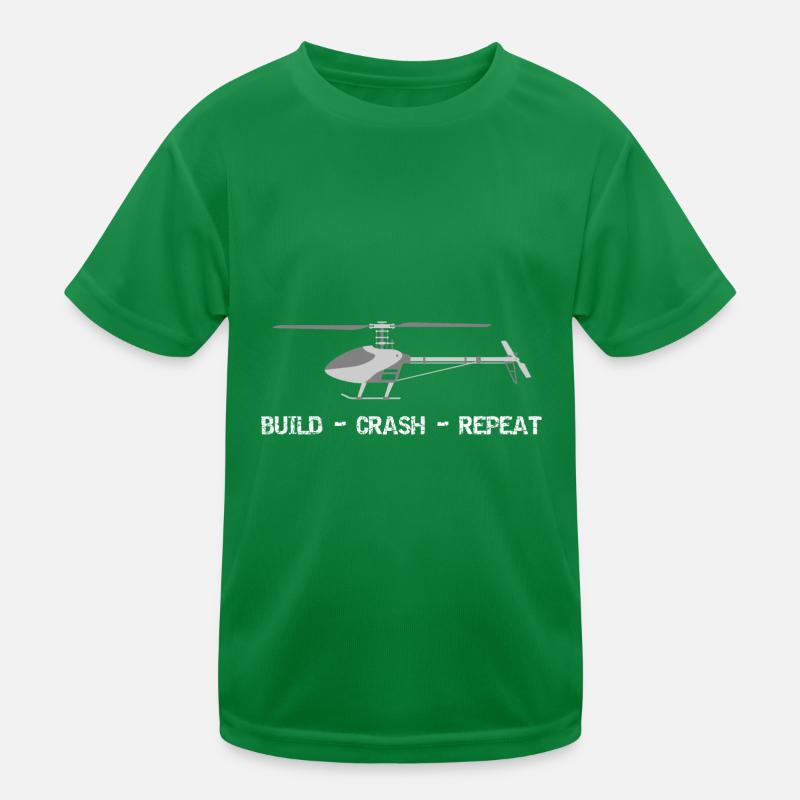 Build Crash Repeat RC hélicoptère hélicoptère modèle T-shirt sport Enfant
