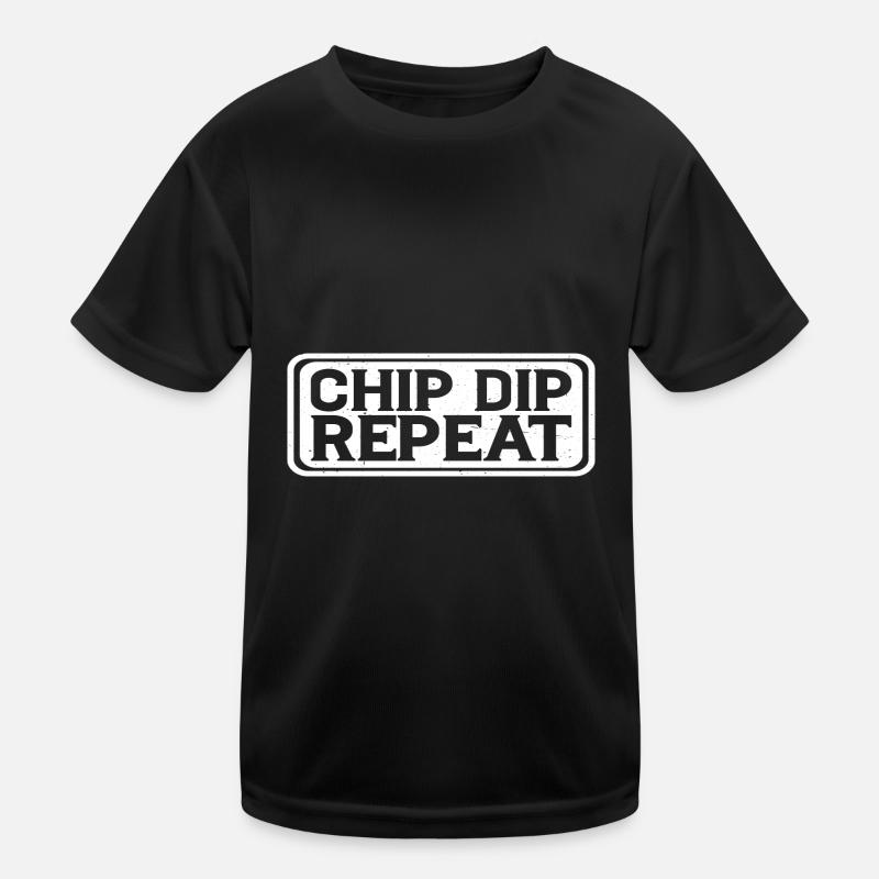 Chip Dip Repeat 10 Kinder Funktions-T-Shirt