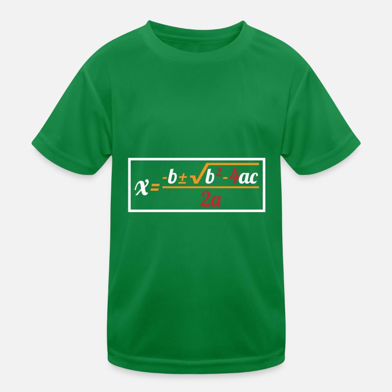 Quadratic Formula For Math Class 8 Kids Functional T-Shirt