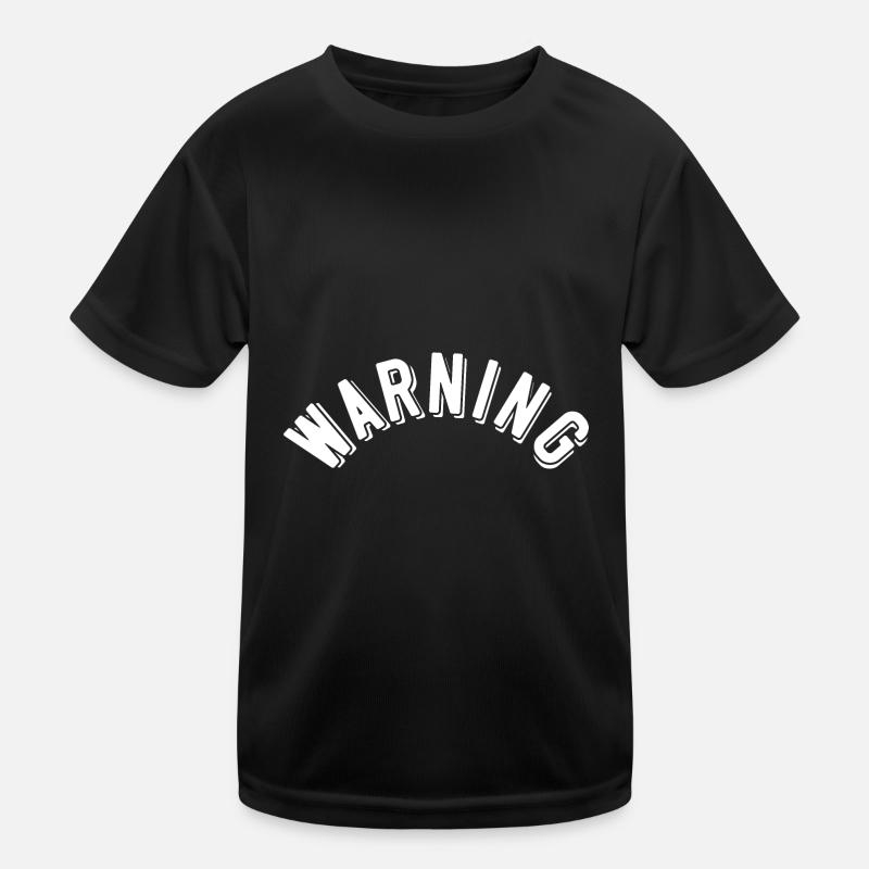 Warning Kids Functional T-Shirt