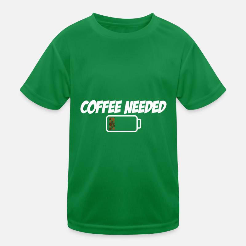 Coffee Needed Kinder Funktions-T-Shirt