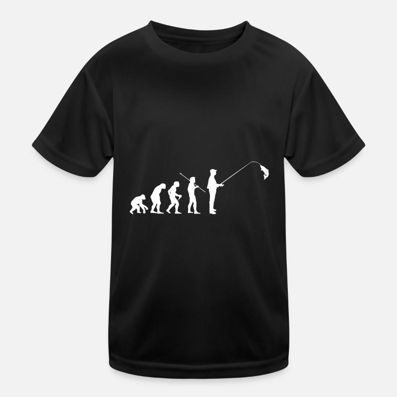 Evolution Pêche Pêcheurs Pêche Pêche Pêcheurs T-shirt sport Enfant