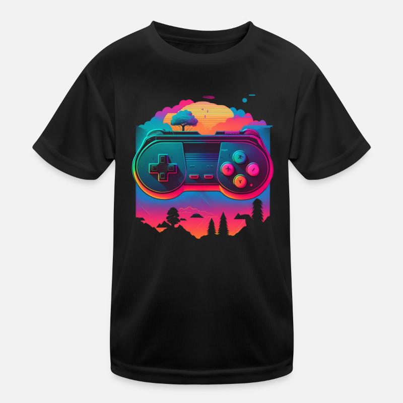 Console rétro T-shirt sport Enfant