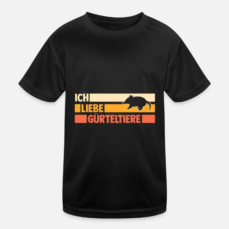 Gürteltier Kinder Funktions-T-Shirt