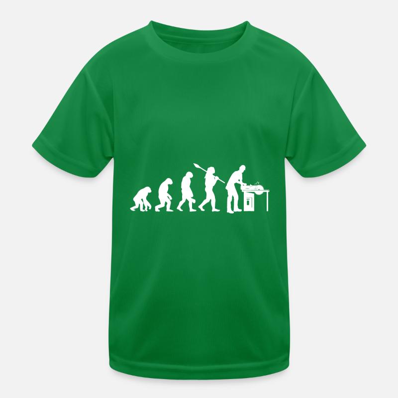 Evolution Tischler Handwerker Schreiner Kreissäge Kinder Funktions-T-Shirt