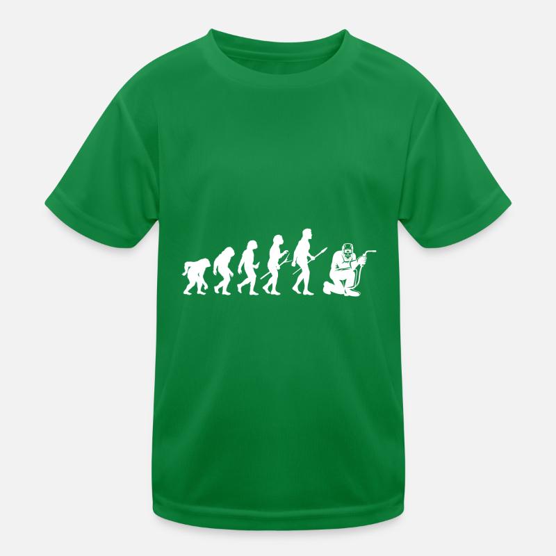 Welding Evolution Lustiger Schweißer Kinder Funktions-T-Shirt