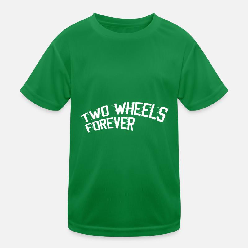 Two Wheels Forever Kids Functional T-Shirt