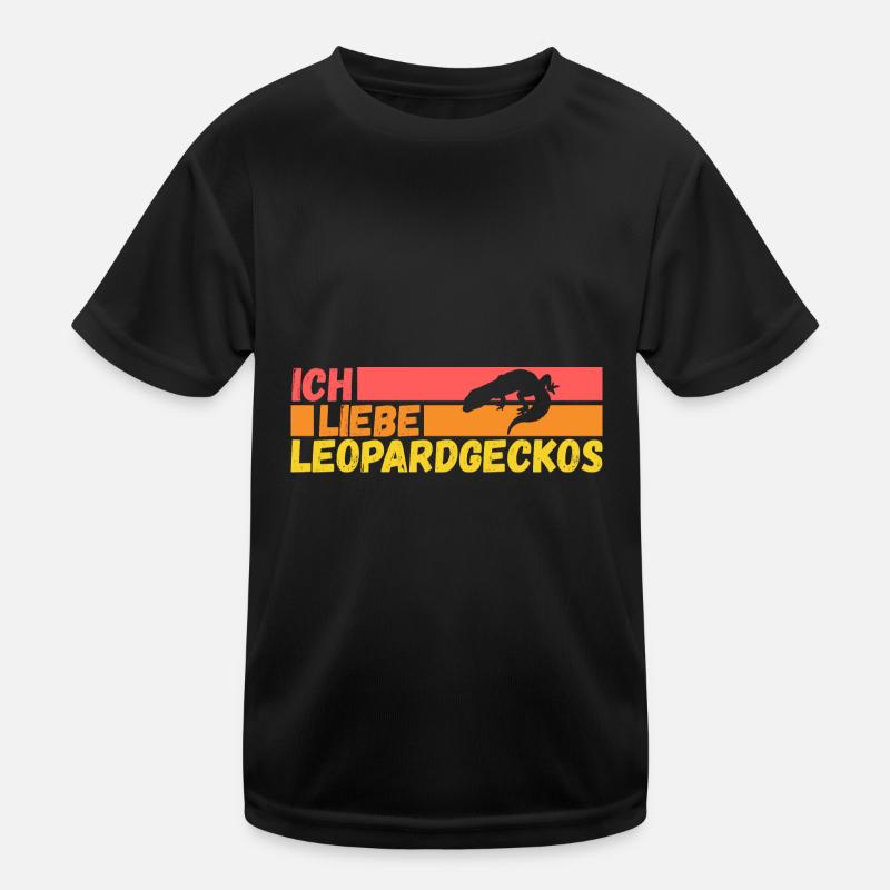 Eidechse Terrarium Reptilien Leopardgecko Kinder Funktions-T-Shirt