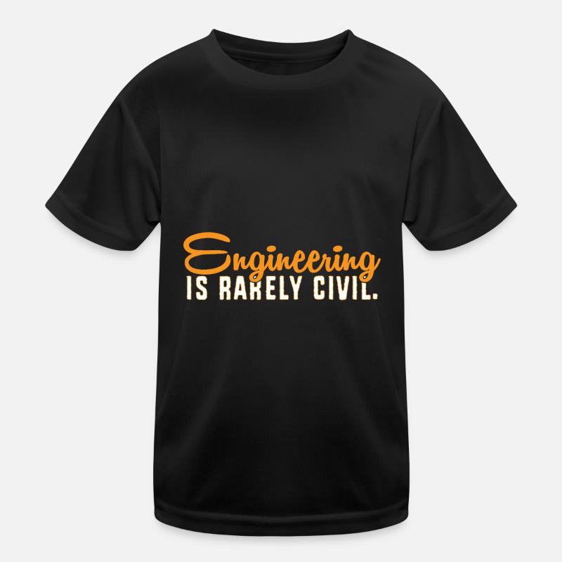 Bau Ingenieur Baustelle Bauarbeiter Kinder Funktions-T-Shirt