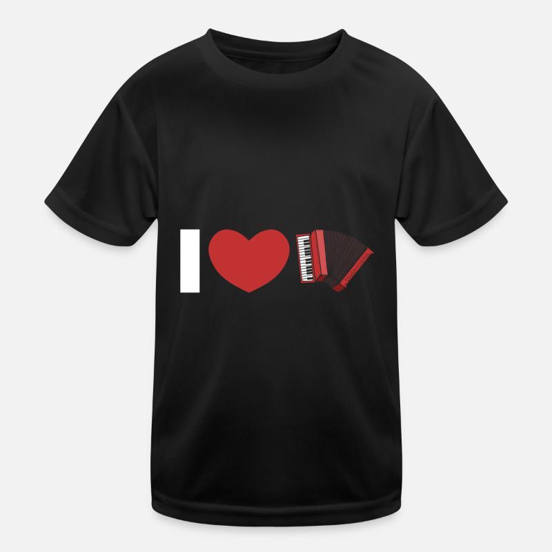 Akkordeon Kinder Funktions-T-Shirt
