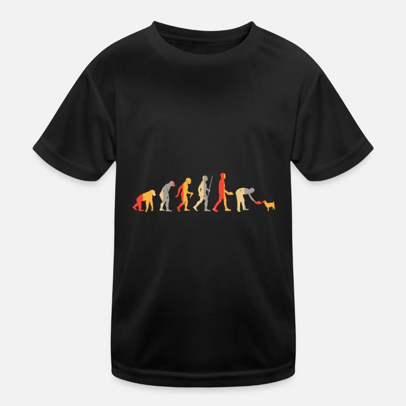 Evolution Hundebesitzer Kinder Funktions-T-Shirt
