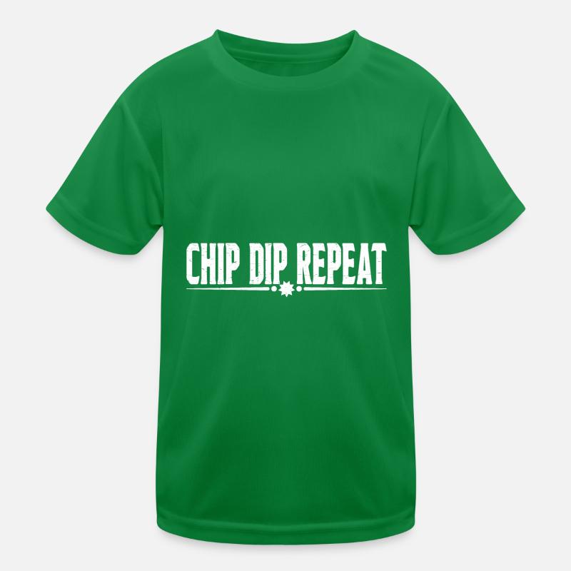 Chip Dip Repeat 9 Kids Functional T-Shirt
