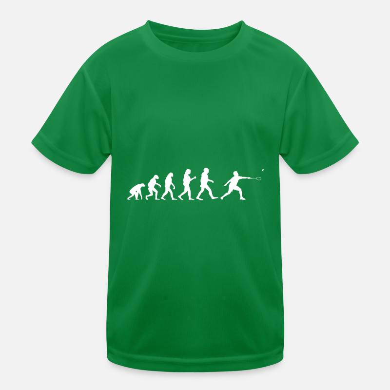 Evolution Badminton Silhouette Racquet Kinder Funktions-T-Shirt