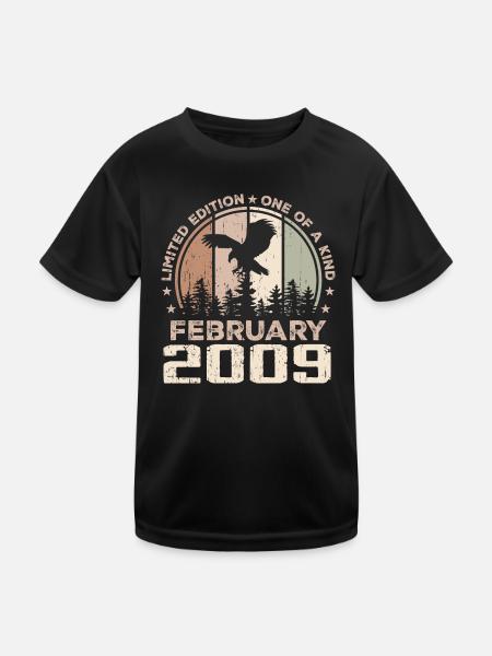 Incomparable since February 2009, 15th Anniversary - Kids Functional T-Shirt - black - Front