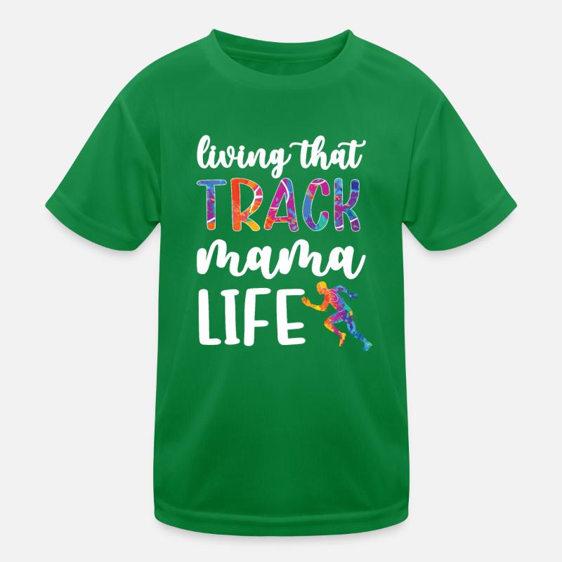 Stolze Leichtathletik-Mama Von Leichtathlet Mutter Kinder Funktions-T-Shirt