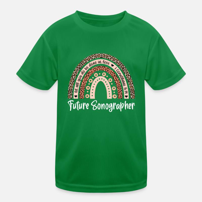 Ultrasound Diagnostics Study Sonography Student Kids Functional T-Shirt