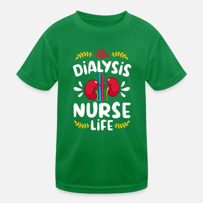 Dialyse Krankenschwester Nephrologie Dialysepflege Kinder Funktions-T-Shirt