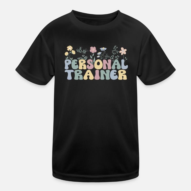Personal Trainer Geschenk Fitnesstrainer Workout Kinder Funktions-T-Shirt